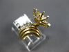 ESTATE .22CT DIAMOND 14K YELLOW GOLD 3D 9 STONE SEMI MOUNT ENGAGEMENT RING #9808