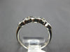 ESTATE .42CT DIAMOND PLATINUM 3D CLASSIC FIVE STONE MULTI WAVE ANNIVERSARY RING