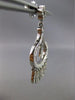 ESTATE LARGE 1.75CT DIAMOND 18K WHITE GOLD ETOILE DREAM CATCHER HANGING EARRING