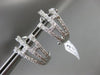 ESTATE LARGE 1.16CT DIAMOND 18KT WHITE GOLD MULTI ROW BRANCH CLIP ON EARRINGS