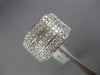 ESTATE LARGE 2.02CT ROUND & PRINCESS DIAMOND 18KT WHITE GOLD 3D ANNIVERSARY RING