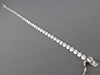 ANTIQUE 2.26CT ROUND DIAMOND 18KT WHITE GOLD 3D CIRCULAR TENNIS BRACELET #14542