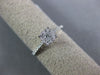 ESTATE .33CT DIAMOND 14K WHITE GOLD ROUND SOLITAIRE CLUSTER HALO ENGAGEMENT RING