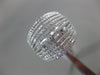 ESTATE LARGE 1.0CT DIAMOND 14KT WHITE GOLD 3D MULTI ROW CLASSIC ANNIVERSARY RING