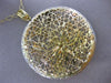 ESTATE EXTRA LARGE .75CT DIAMOND 14KT TWO TONE GOLD BUTTERFLY FILIGREE PENDANT