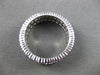 ESTATE 2.10CT AAA SAPPHIRE 14KT WHITE GOLD DOUBLE ETERNITY RING 6mm #23709