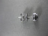 ESTATE .39CT DIAMOND 18KT WHITE GOLD 3D CLUSTER SQUARE HALO STUD EARRINGS 6mm