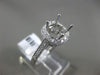 ESTATE .27CT ROUND DIAMOND 14K WHITE GOLD SQUARE HALO SEMI MOUNT ENGAGEMENT RING