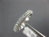 ESTATE 1.78CT DIAMOND 18KT WHITE GOLD 3D CLASSIC 3 ROW ETERNITY ANNIVERSARY RING