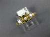 .24CT DIAMOND 14K YELLOW GOLD 3D ROUND 3 STONE SEMI MOUNT ENGAGEMENT RING #18367