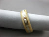 ESTATE 14KT WHITE & YELLOW GOLD 3D DIAMOND CUT WEDDING ANNIVERSARY RING  #24628