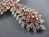 ESTATE EXTRA LARGE 51.11CT WHITE & PINK DIAMOND 18KT WHITE & ROSE GOLD NECKLACE