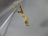 ESTATE LARGE 2.26CT DIAMOND & SAPPHIRE 18K YELLOW GOLD 3D OVAL FILIGREE EARRINGS