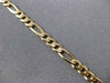 ESTATE LONG 14KT YELLOW GOLD CLASSIC FIGARO LOBSTER LOCK BRACELET #ELVINA61