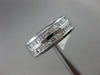 ESTATE WIDE .80CT DIAMOND PLATINUM CLASSIC 2 ROW WEDDING ANNIVERSARY RING BAND