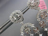 ESTATE LONG 5.31CT DIAMOND 18KT WHITE GOLD 3D CHANDELIER HANGING EARRINGS