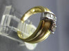 WIDE .33CT DIAMOND 14K 2 TONE GOLD 3D MATTE & SHINY RECTANGULAR CRISS CROSS RING