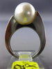 ESTATE LARGE AAA SOUTH SEA PEARL PLATINUM 3D CLASSIC FRIENDSHIP LOVE RING #26405