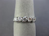 ESTATE .74CT DIAMOND 14KT WHITE GOLD 3D 5 STONE WEDDING ANNIVERSARY RING #15083