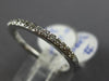 ESTATE .19CT DIAMOND 18KT WHITE GOLD 3D CLASSIC SEMI ETERNITY ANNIVERSARY RING