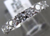 ESTATE 1.19CT DIAMOND 18KT WHITE GOLD 3D 9 STONE LUCIDA WEDDING ANNIVERSARY RING