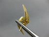 ESTATE LARGE 1.11CT DIAMOND 14KT YELLOW GOLD ZIG ZAG LIGHTNINGBOLT STUD EARRINGS