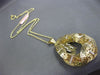 ESTATE EXTRA LARGE & LONG 2.52CT DIAMOND 14KT YELLOW GOLD 3D FILIGREE PENDANT