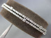 ESTATE WIDE 2.33CT DIAMOND 14K WHITE GOLD DOUBLE STRAND FLEXIBLE TENNIS BRACELET