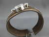ESTATE BENRUS .75CT OLD MINE DIAMOND 14K WHITE GOLD 3D ROUND TENNIS WATCH #26622