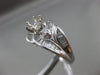 ESTATE WIDE 1.50CT DIAMOND 18KT WHITE GOLD 3D FLORAL SEMI MOUNT ENGAGEMENT RING