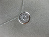 ESTATE LARGE .33CT DIAMOND 14KT WHITE GOLD ROUND CLUSTER BEZEL SOLITAIRE PENDANT