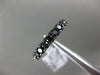 ESTATE 1.44CT BLACK DIAMOND 14K WHITE GOLD 3/4 ETERNITY WEDDING ANNIVERSARY RING