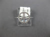 ESTATE .14CT ROUND CUT DIAMOND 14K WHITE GOLD 3D CLASSIC PEACE SIGN FUN RING