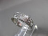 ANTIQUE 14K WHITE GOLD 3D HANDCRAFTED FILIGREE ETERNITY WEDDING BAND RING #23258