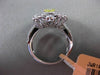 ANTIQUE 1.48CT WHITE & FANCY YELLOW DIAMOND 18K GOLD PEAR FLORAL ENGAGEMENT RING