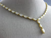 ESTATE LARGE 13.96CT FANCY YELLOW DIAMOND 18K YELLOW GOLD ETERNITY LOVE NECKLACE