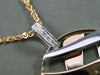 ESTATE LARGE .28CT DIAMOND 14KT WHITE & ROSE GOLD CRISS CROSS MULTI WAVE PENDANT