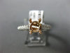 ESTATE .48CT DIAMOND 14KT 2 TONE GOLD 3D LUCIDA ROUND SEMI MOUNT ENGAGEMENT RING