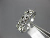 ESTATE .25CT DIAMOND 14KT WHITE GOLD BEZEL ETOILE SEMI ETERNITY ANNIVERSARY RING