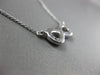 ESTATE .30CT ROUND DIAMOND 14KT WHITE GOLD 3D FOREVER INFINITY LOVE NECKLACE