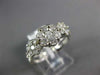 ESTATE 1.18CT DIAMOND 14K WHITE GOLD FLOWER PAST PRESENT FUTURE ANNIVERSARY RING