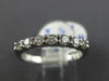ESTATE .51CT ROUND DIAMOND 14KT WHITE GOLD 3D CLASSIC 7 STONE ANNIVERSARY RING