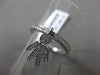 ESTATE .27CT ROUND DIAMOND 18KT WHITE GOLD 3D HAPPY BOY FLOATING HANGING RING