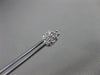 ESTATE .25CT DIAMOND 14KT WHITE GOLD 3D CLASSIC CLUSTER FLOWER STUD EARRINGS