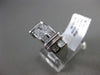 ESTATE WIDE 1CT PRINCESS CUT DIAMOND 14KT WHITE GOLD SEMI DOME ANNIVERSARY RING