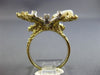 ANTIQUE LARGE 2.30CT DIAMOND & OPAL 14K TWO TONE GOLD HANDCRAFTED BUTTERFLY RING