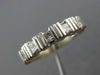 ESTATE .72CT DIAMOND 14KT WHITE GOLD 3D CHANNEL PRINCESS ANNIVERSARY RING #1796