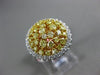 1.25CT WHITE & FANCY YELLOW DIAMOND 18KT WHITE & YELLOW GOLD 3D ANNIVERSARY RING