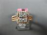 ESTATE WIDE 1.04CT DIAMOND 18KT ROSE GOLD CLASSIC SQUARE CLUSTER ENGAGEMENT RING