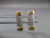 ESTATE LARGE 14K WHITE & YELLOW GOLD ITALIAN RECTANGULAR BAR CUFF LINKS #21201